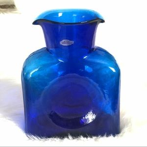 Elegant Blue Glass Vase